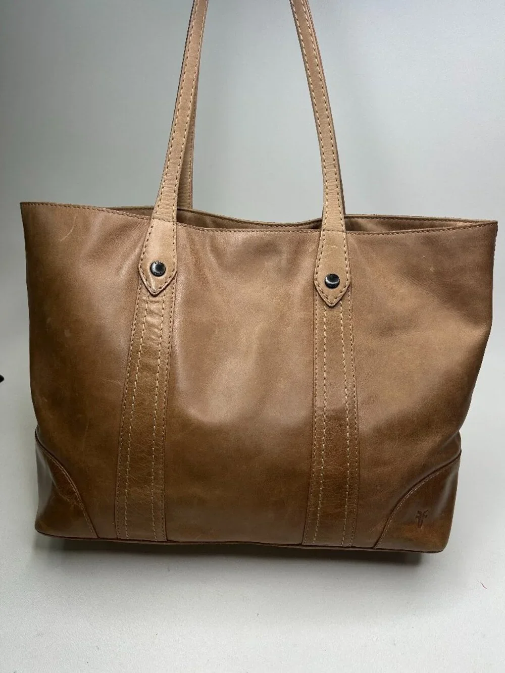 FRYE Brand Melissa Large Shopper Tote Bag Beige DB181 $358